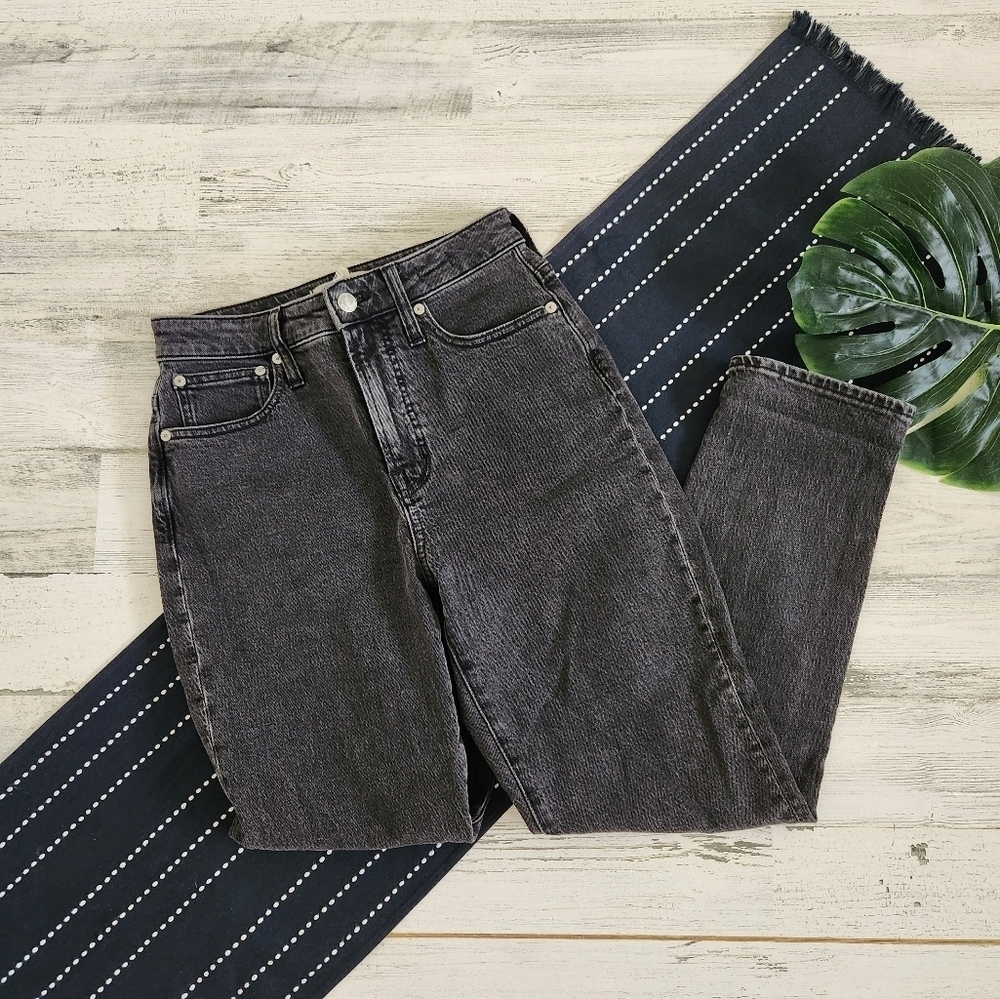 Madewell The Curvy Perfect Vintage Jeans Lunar Wash Black Size 25